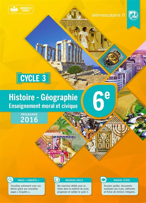 Manuel Histoire Geo 6eme En Ligne Manuel Histoire-Géographie-EMC 6e | Lelivrescolaire.fr